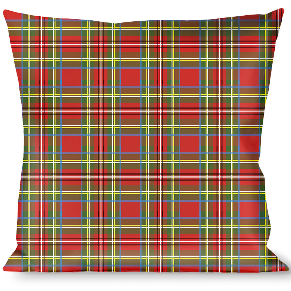 Buckle-Down Throw Pillow - Tartan Plaid Red/Green Throw Pillows Buckle-Down   