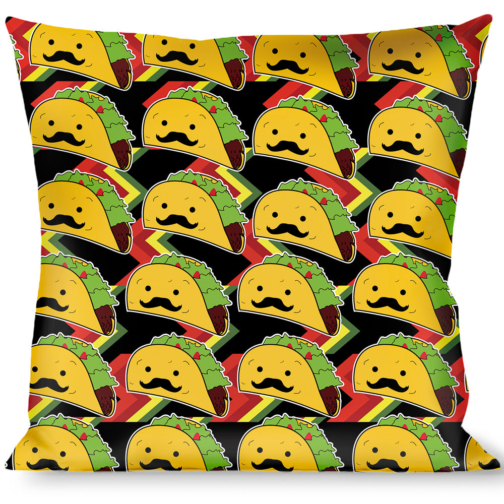 Buckle-Down Throw Pillow - Taco Man Throw Pillows Buckle-Down   