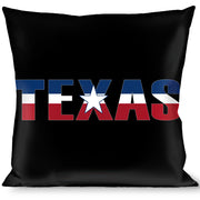 Buckle-Down Throw Pillow - TEXAS w/Star Black/White/Blue/Red Throw Pillows Buckle-Down   