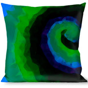 Buckle-Down Throw Pillow - Tie Dye Swirl Green/Blue/Purple Throw Pillows Buckle-Down   