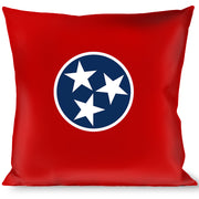 Buckle-Down Throw Pillow - Tennessee Flag Stars Red/White/Blue Throw Pillows Buckle-Down   