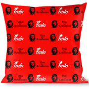 Buckle-Down Throw Pillow - VIVA LA REVOLUCION Che w/fmln Red Throw Pillows Buckle-Down   