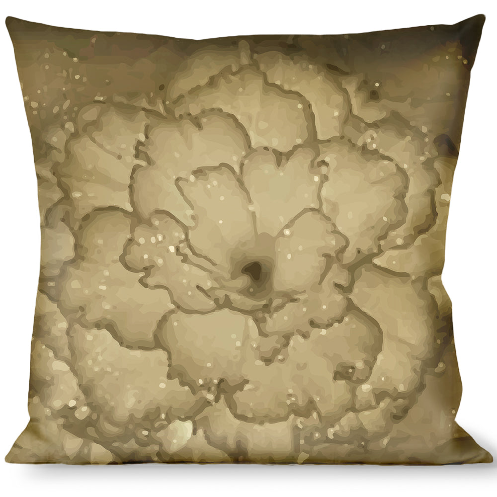 Buckle-Down Throw Pillow - Vivid Floral Collage2 Sepia Throw Pillows Buckle-Down   