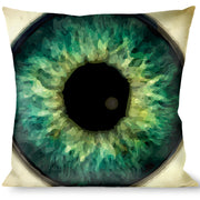 Buckle-Down Throw Pillow - Vivid Blue Eyeball Black Throw Pillows Buckle-Down   