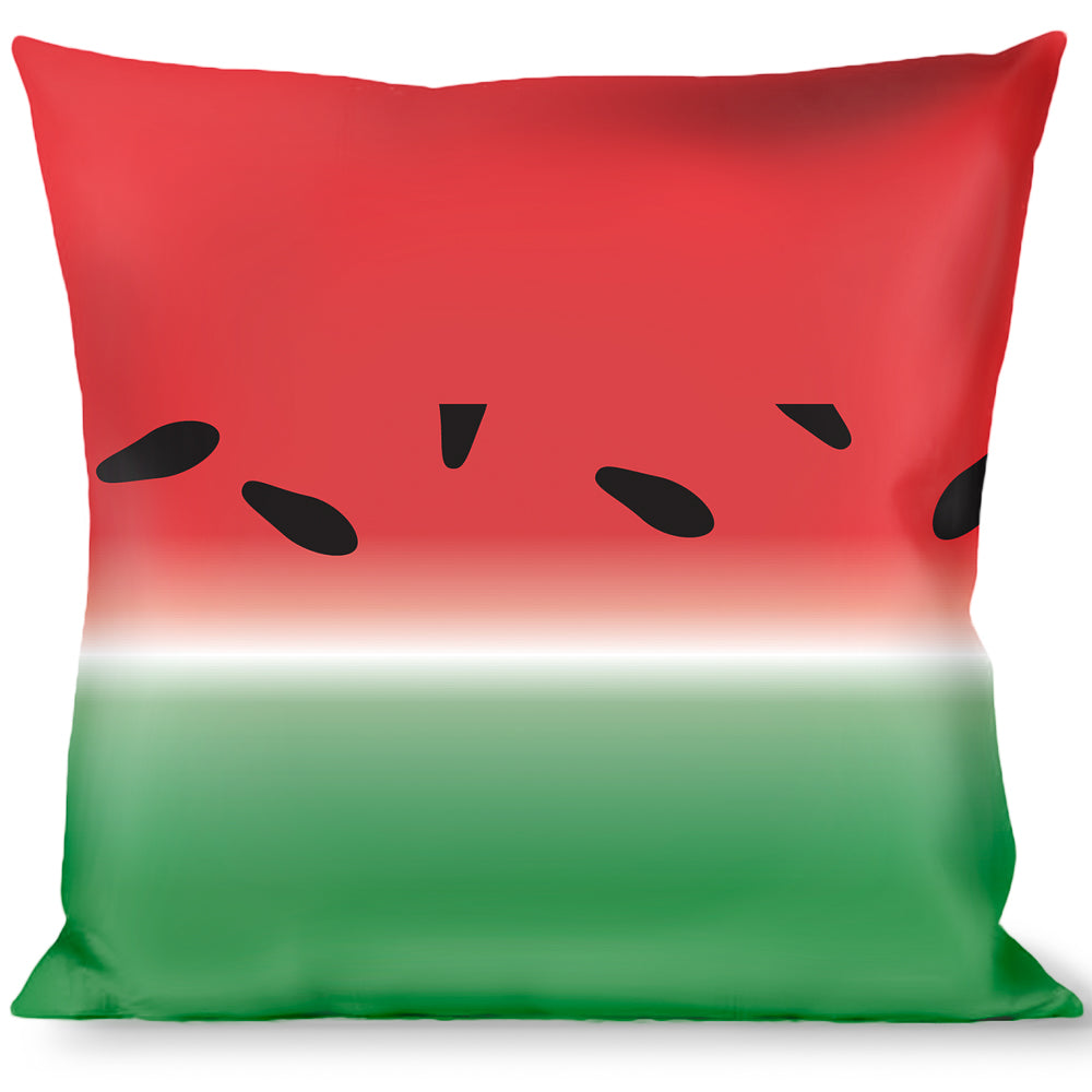 Buckle-Down Throw Pillow - Watermelon Stripe Red/Green/Black Throw Pillows Buckle-Down   