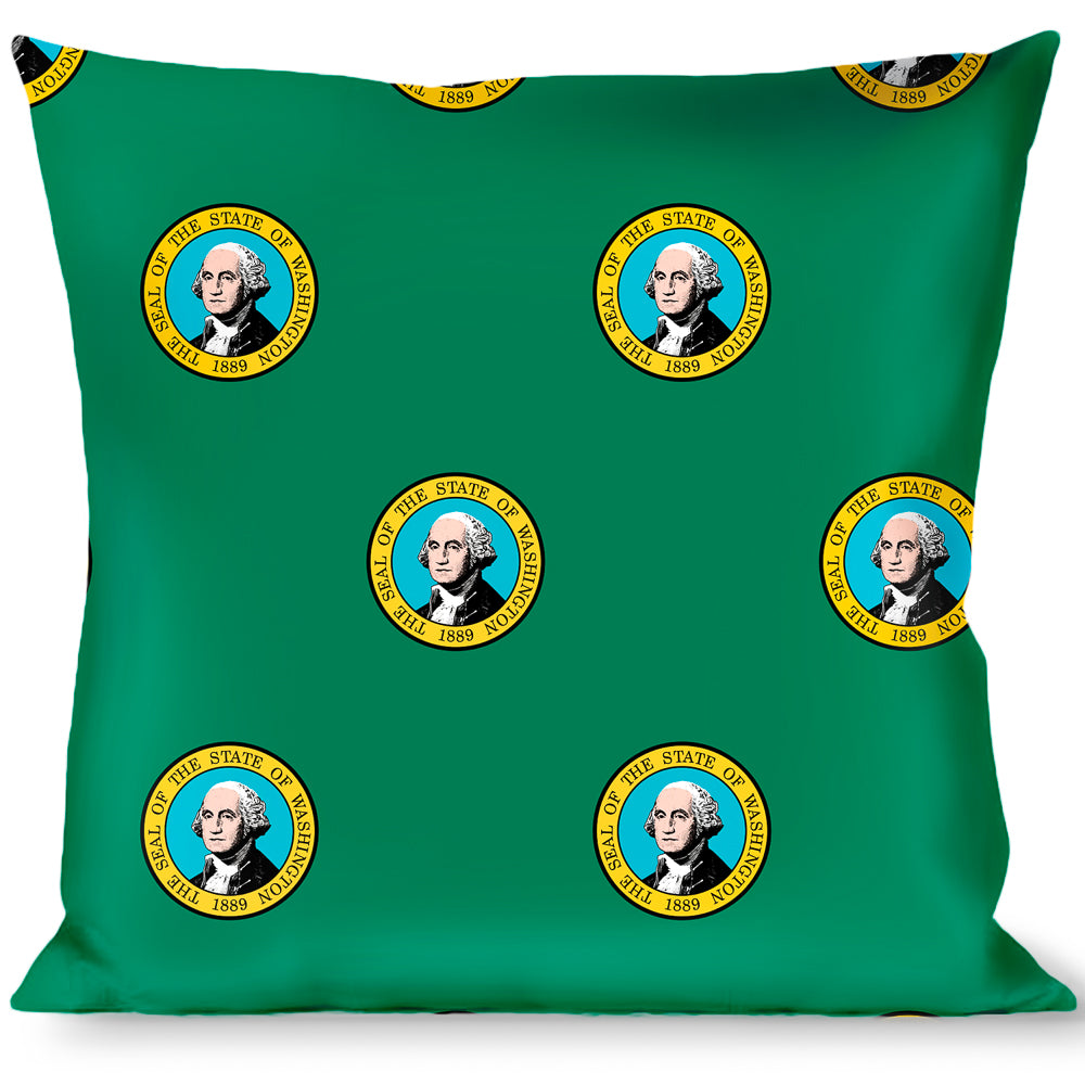 Buckle-Down Throw Pillow - Washington Flag Throw Pillows Buckle-Down   