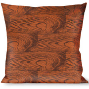 Buckle-Down Throw Pillow - Wood Grain Cherry Wood Throw Pillows Buckle-Down   