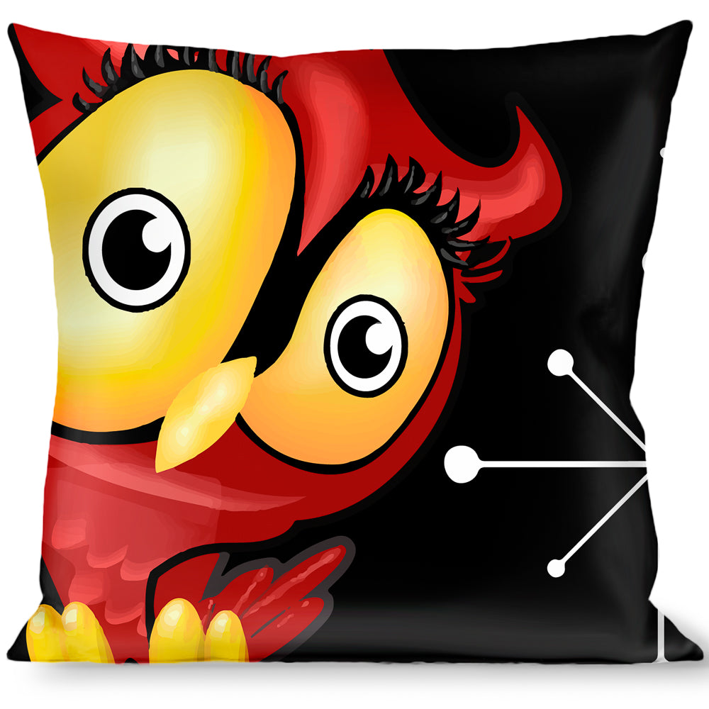 Buckle-Down Throw Pillow - Big Eye Owl Throw Pillows Buckle-Down   