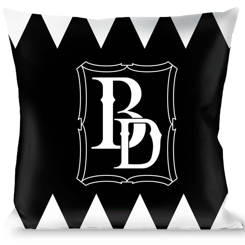 Buckle-Down Throw Pillow - BD Skull MAKE YOUR FATE Black/White Throw Pillows Buckle-Down   