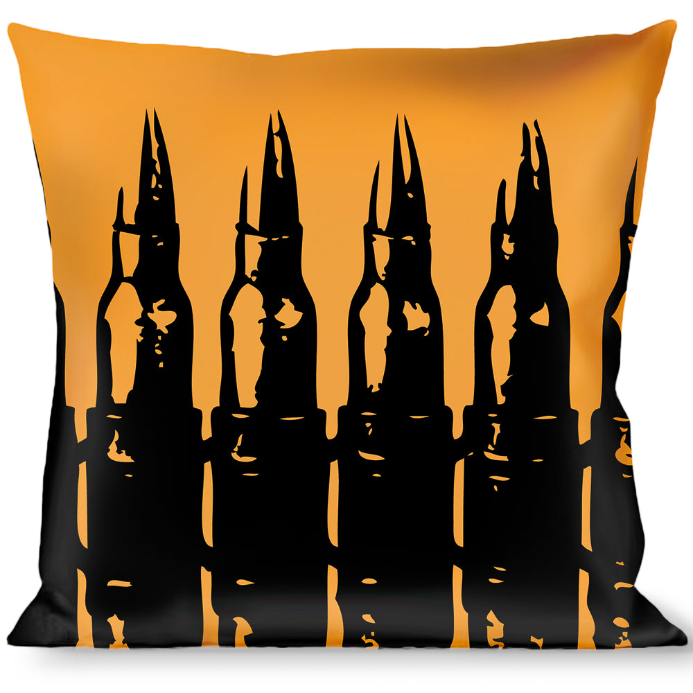Buckle-Down Throw Pillow - Bullets2 Orange/Black Throw Pillows Buckle-Down   