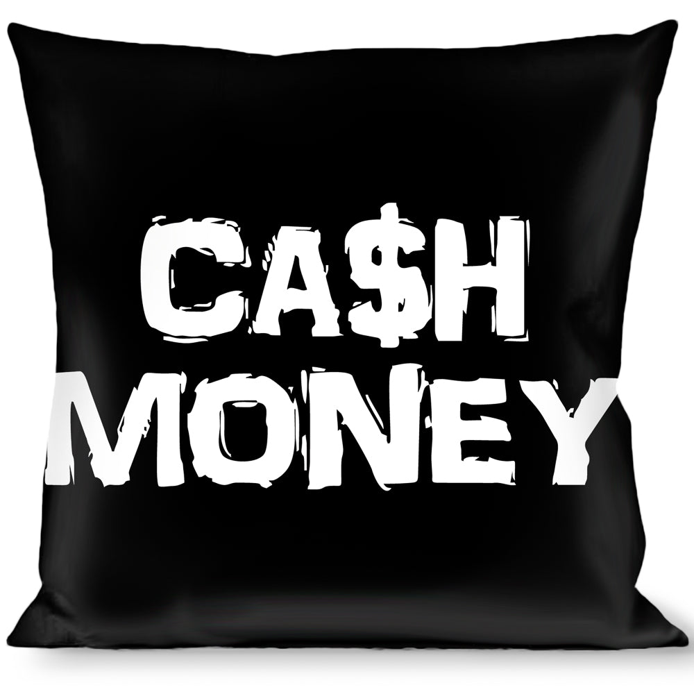 Buckle-Down Throw Pillow - CA$H MONEY Black/White Throw Pillows Buckle-Down   
