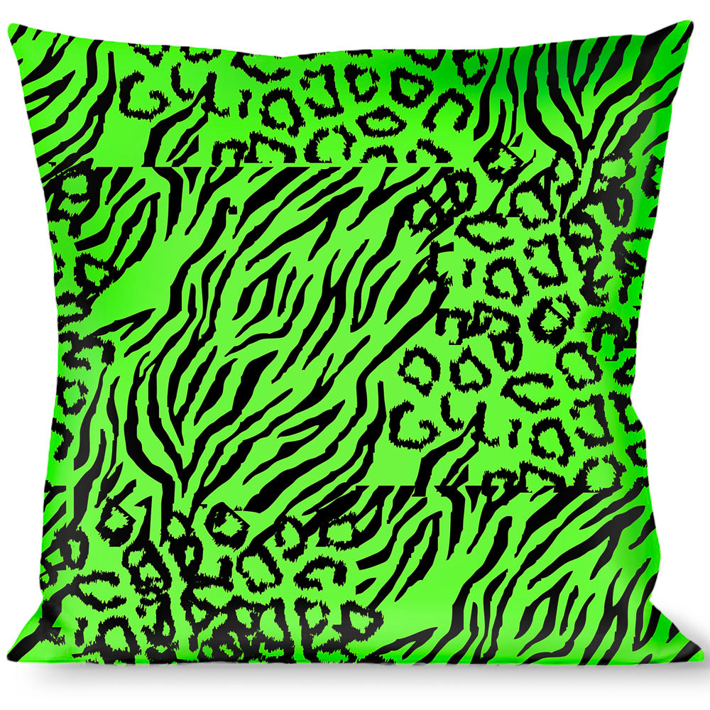 Buckle-Down Throw Pillow - Cheebra Green/Black Throw Pillows Buckle-Down   