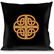 Buckle-Down Throw Pillow - Celtic Knot Black/Burgundy/Gold Throw Pillows Buckle-Down   