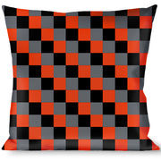 Buckle-Down Throw Pillow - Checker Trio Gray/Black/Red Throw Pillows Buckle-Down   