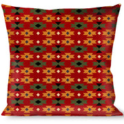 Buckle-Down Throw Pillow - Mini Navajo Tan/Rust/Olive/Black Throw Pillows Buckle-Down   