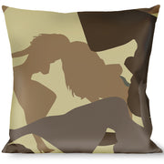 Buckle-Down Throw Pillow - Mud Flap Girls Camo Browns Throw Pillows Buckle-Down   