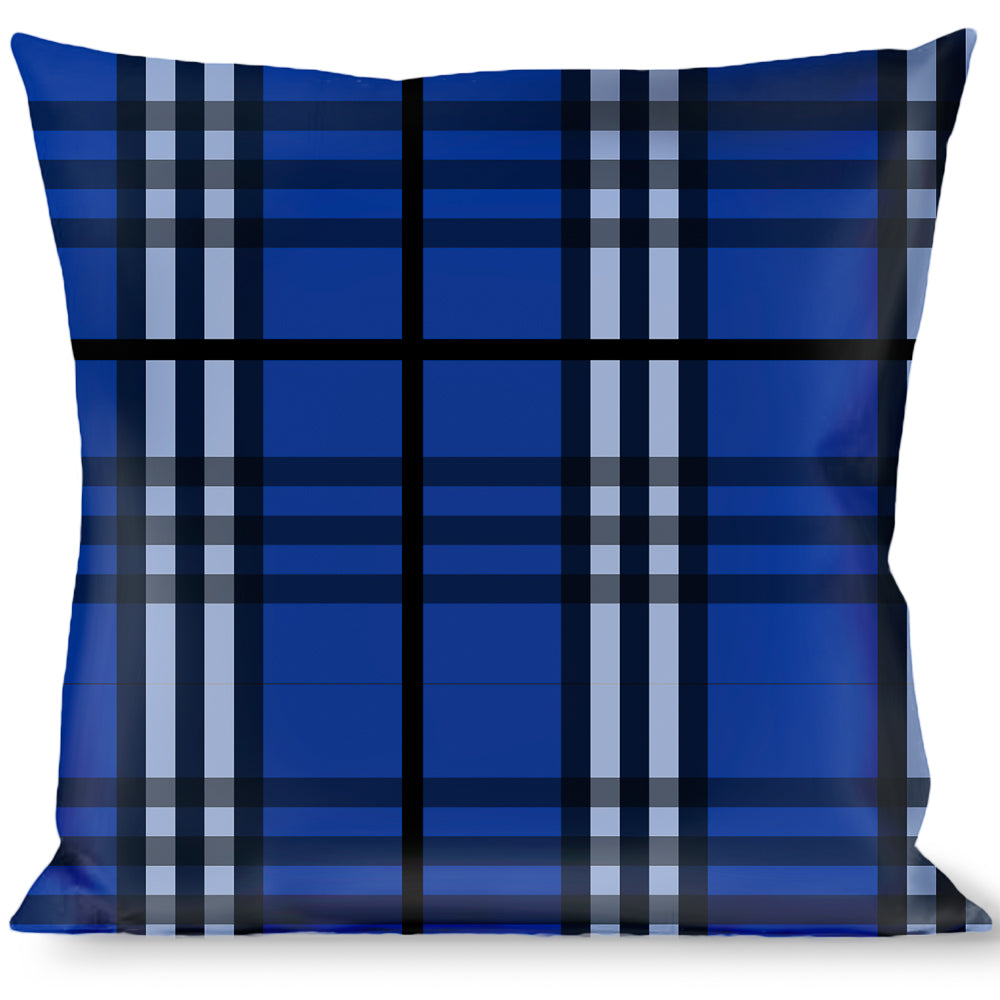 Buckle-Down Throw Pillow - Plaid Navy Throw Pillows Buckle-Down   