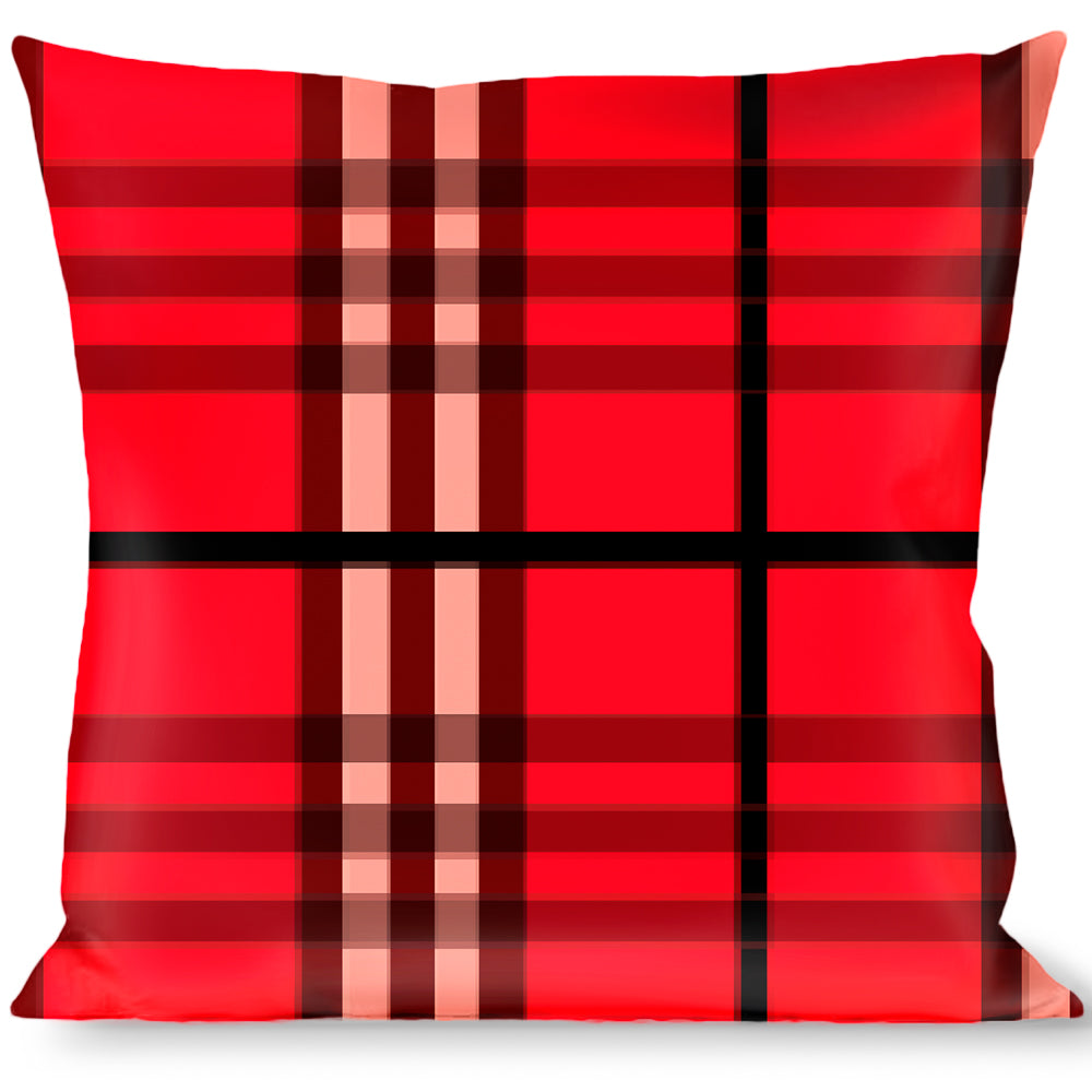Buckle-Down Throw Pillow - Plaid Red Throw Pillows Buckle-Down   