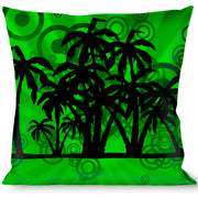 Buckle-Down Throw Pillow - Palm Trees Throw Pillows Buckle-Down   