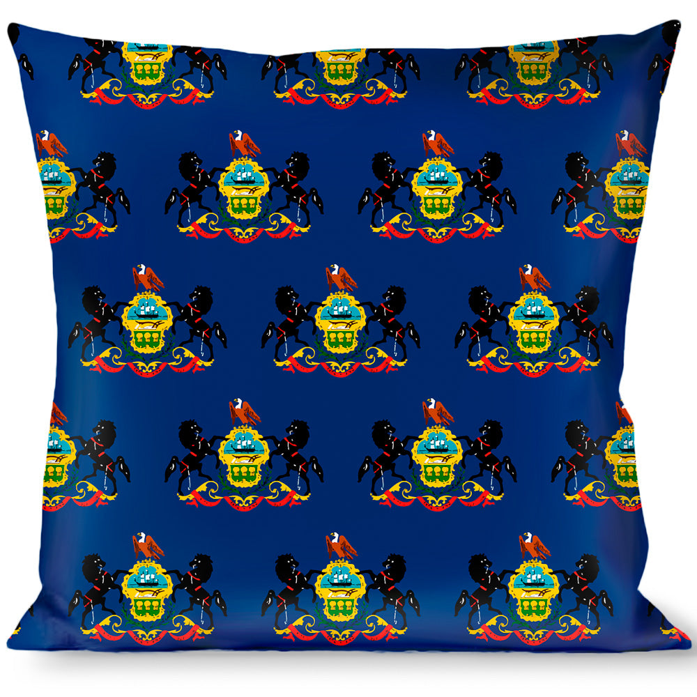 Buckle-Down Throw Pillow - Pennsylvania Flag Throw Pillows Buckle-Down   