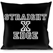 Buckle-Down Throw Pillow - STRAIGHT EDGE Black/White Throw Pillows Buckle-Down   