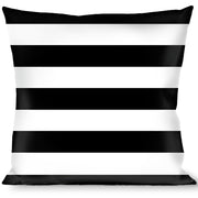 Buckle-Down Throw Pillow - Stripes 3Black/2White Throw Pillows Buckle-Down   