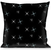 Buckle-Down Throw Pillow - Shining Stars Black/White Throw Pillows Buckle-Down   