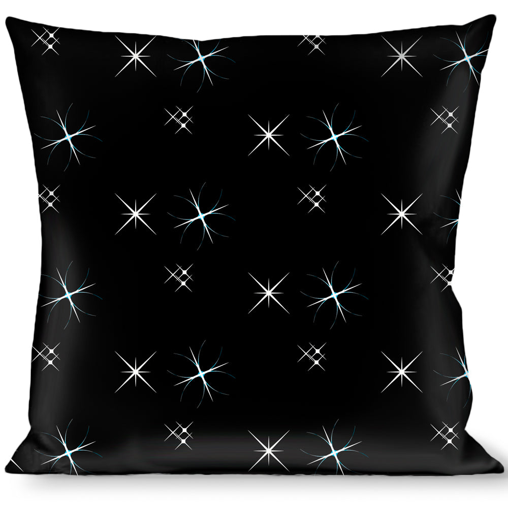 Buckle-Down Throw Pillow - Shining Stars Black/White Throw Pillows Buckle-Down   