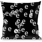 Buckle-Down Throw Pillow - Speckle Black/White Throw Pillows Buckle-Down   