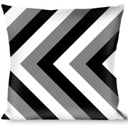 Buckle-Down Throw Pillow - Chevron White/Gray/Black Throw Pillows Buckle-Down   
