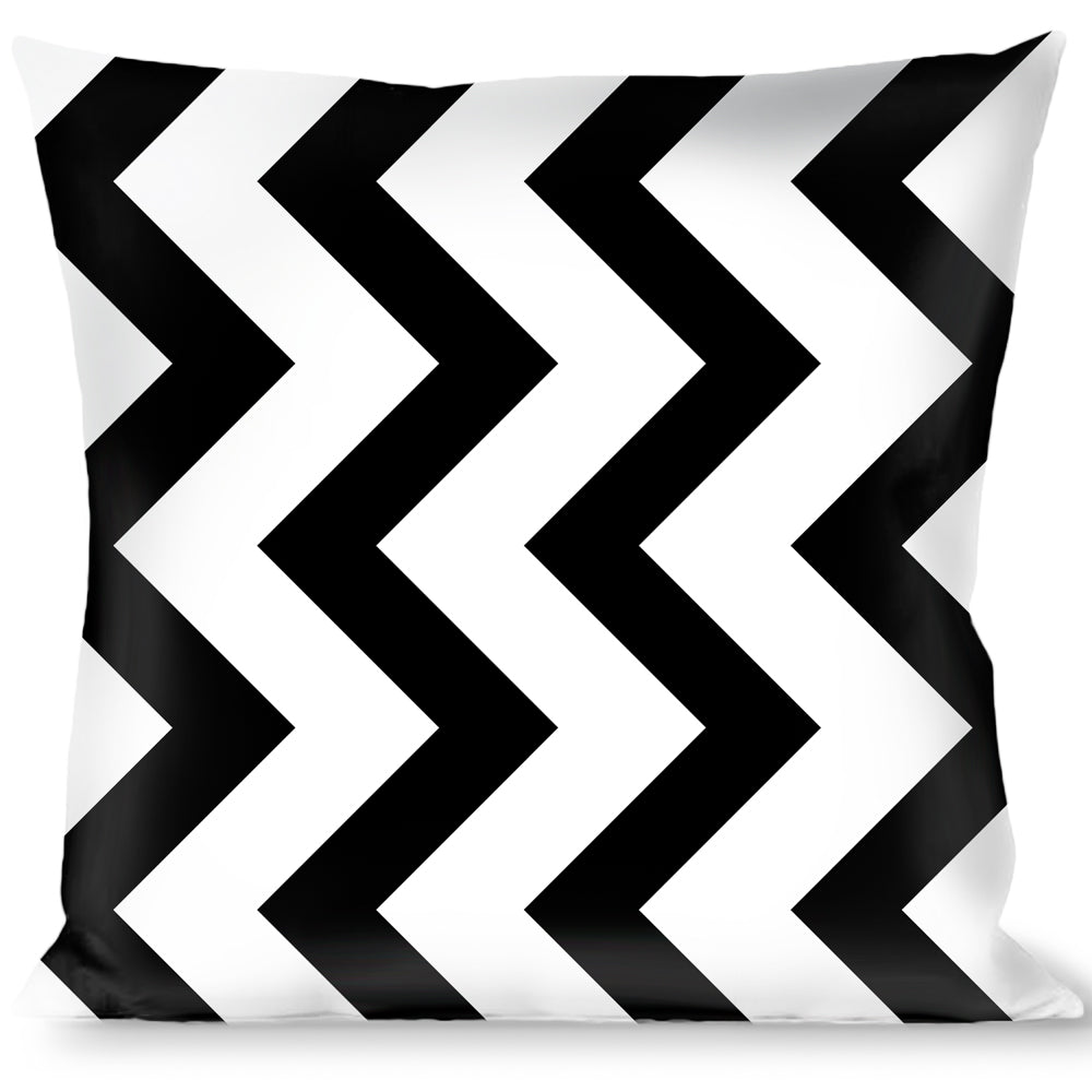 Buckle-Down Throw Pillow - Chevron2 White/Black Throw Pillows Buckle-Down   
