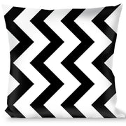 Buckle-Down Throw Pillow - Chevron2 White/Black Throw Pillows Buckle-Down   