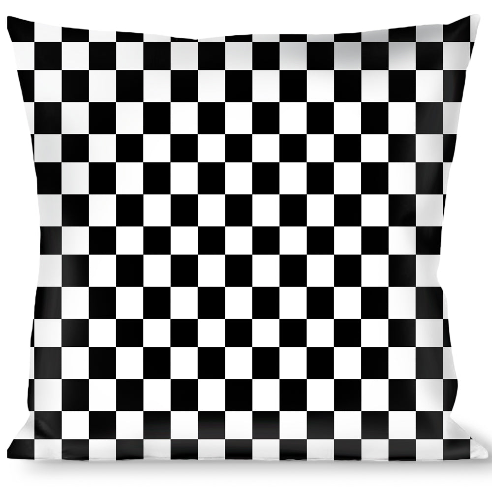 Buckle-Down Throw Pillow - Checker Midnight Blue/White Throw Pillows Buckle-Down   