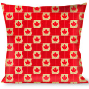 Buckle-Down Throw Pillow - Canada Flag Painted Throw Pillows Buckle-Down   