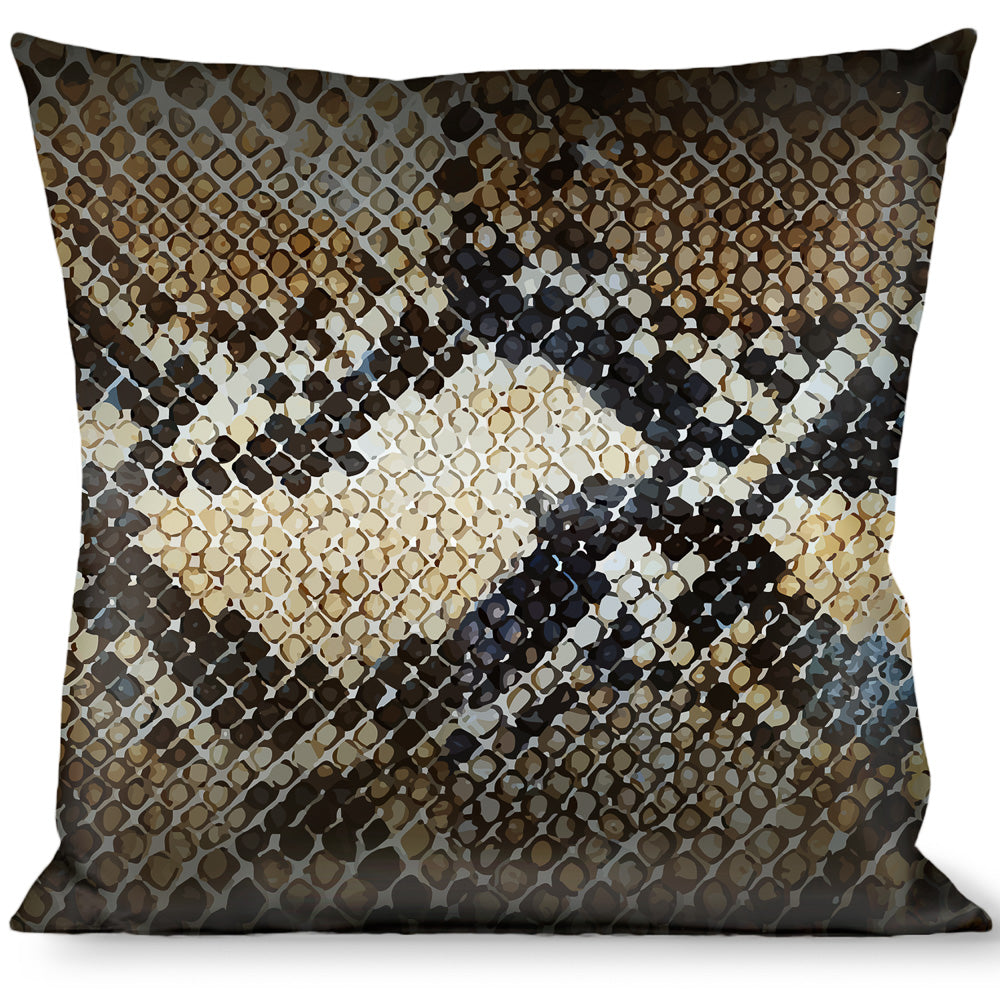 Buckle-Down Throw Pillow - Snake Skin 4 Throw Pillows Buckle-Down   