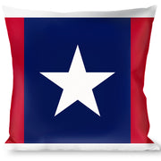 Buckle-Down Throw Pillow - Stars & Stripes Ribbon Red/Blue/White Throw Pillows Buckle-Down   
