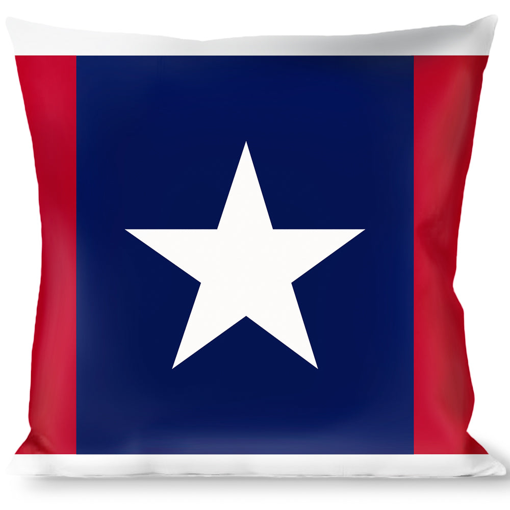 Buckle-Down Throw Pillow - Stars & Stripes Ribbon Red/Blue/White Throw Pillows Buckle-Down   