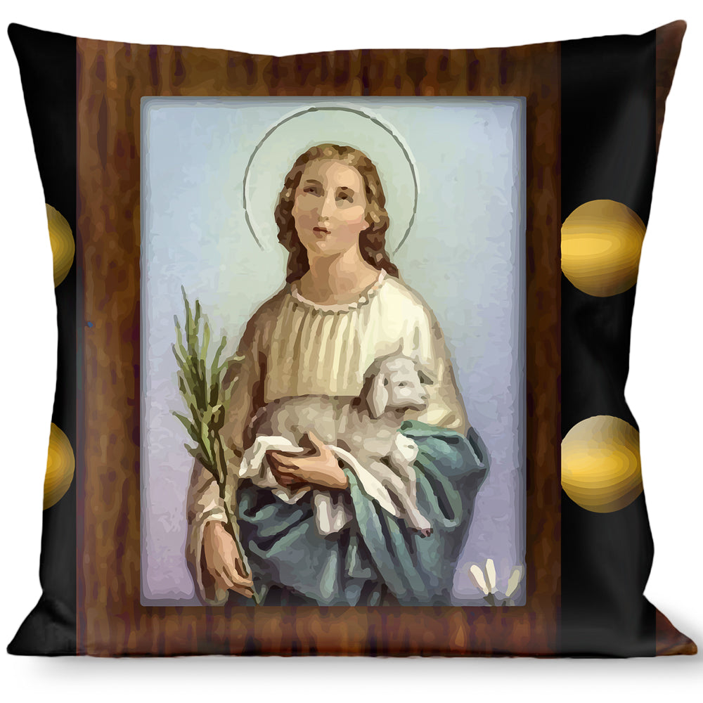 Buckle-Down Throw Pillow - Saint Blocks Throw Pillows Buckle-Down   