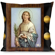 Buckle-Down Throw Pillow - Saint Blocks Throw Pillows Buckle-Down   
