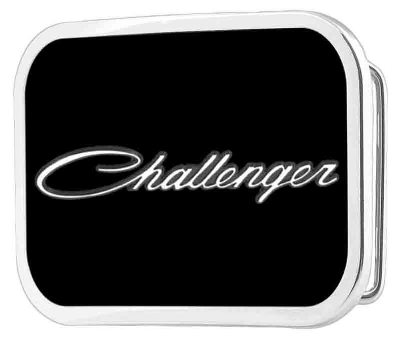 CHALLENGER Script Framed FCG Black/White/Gray - Chrome Rock Star Buckle Belt Buckles Dodge   