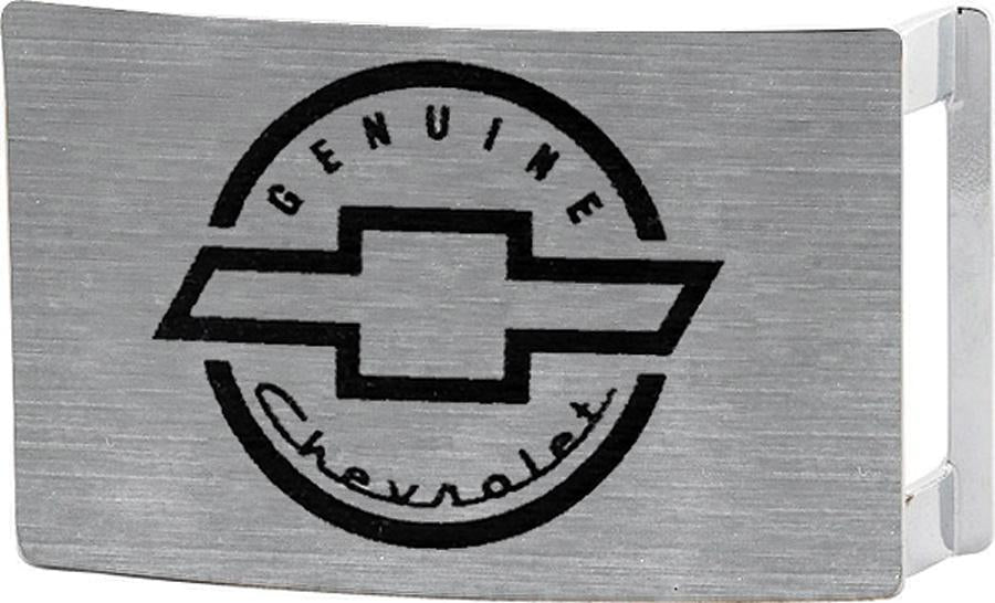 Genuine Chevrolet Rock Star Buckle - Brushed Silver/Black Belt Buckles GM General Motors   