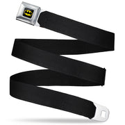 Batman Full Color Black/Yellow Seatbelt Belt - Black Webbing Seatbelt Belts DC Comics   