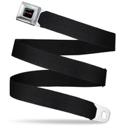 Dodge Red Rhombus Seatbelt Belt - Black Seatbelt Belts Dodge   