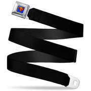 Superman Full Color Blue Seatbelt Belt - (W10200) Black Webbing Seatbelt Belts DC Comics   