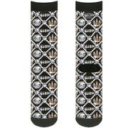 Sock Pair - Polyester - Bling - CREW Socks Buckle-Down   