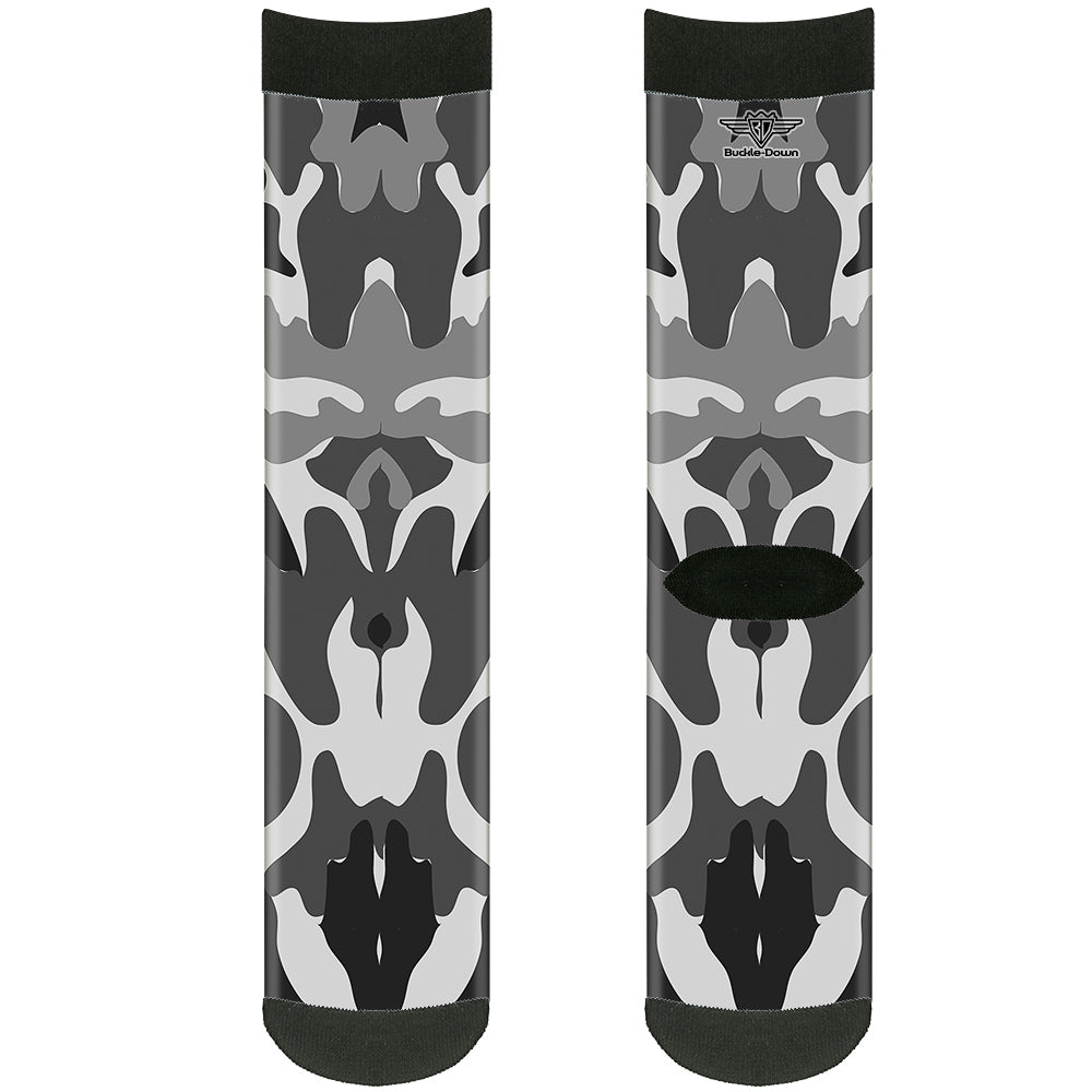 Sock Pair - Polyester - Camo White - CREW Socks Buckle-Down   