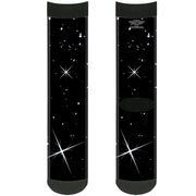 Sock Pair - Polyester - Deep Space Black/White - CREW Socks Buckle-Down   