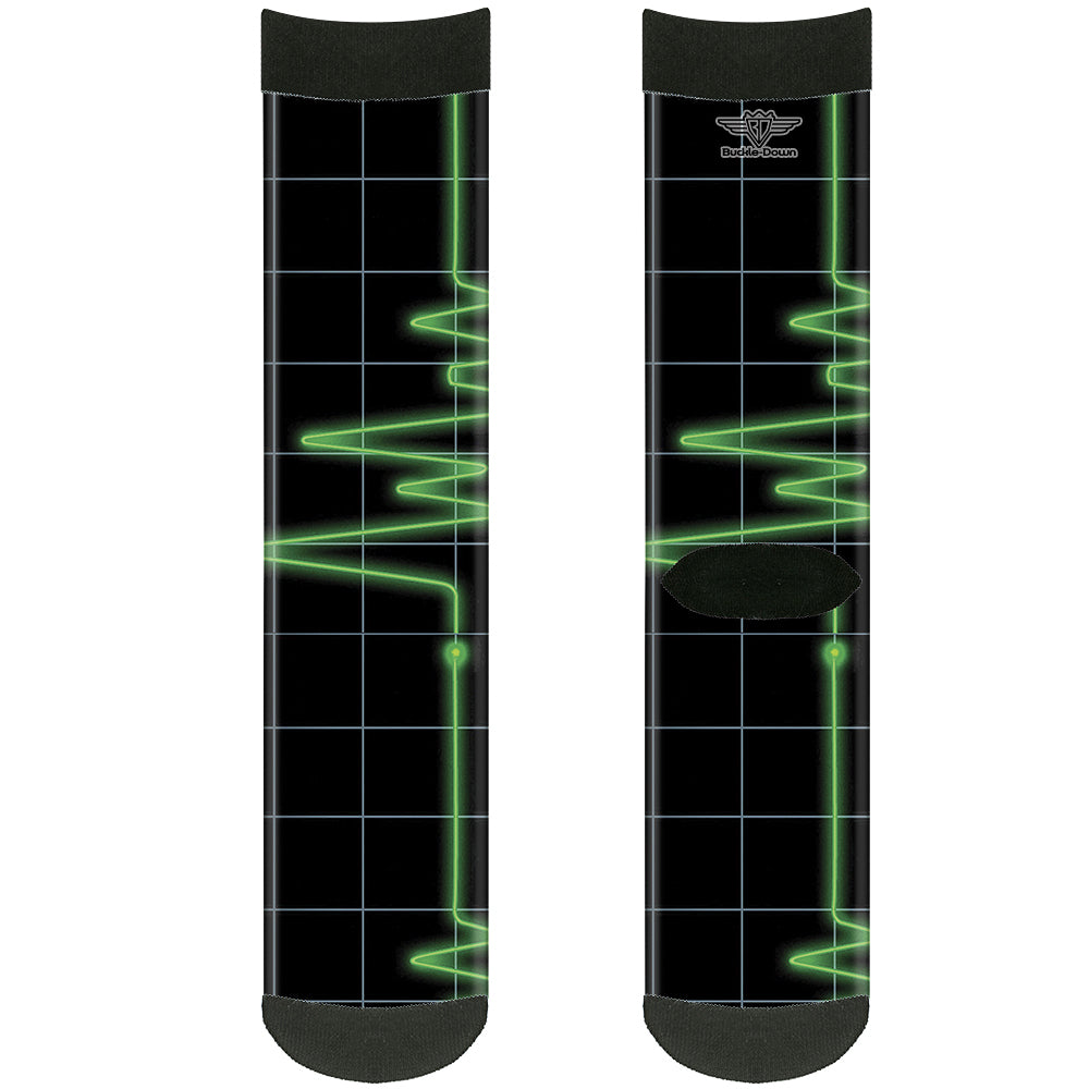 Sock Pair - Polyester - Flatline - CREW Socks Buckle-Down   