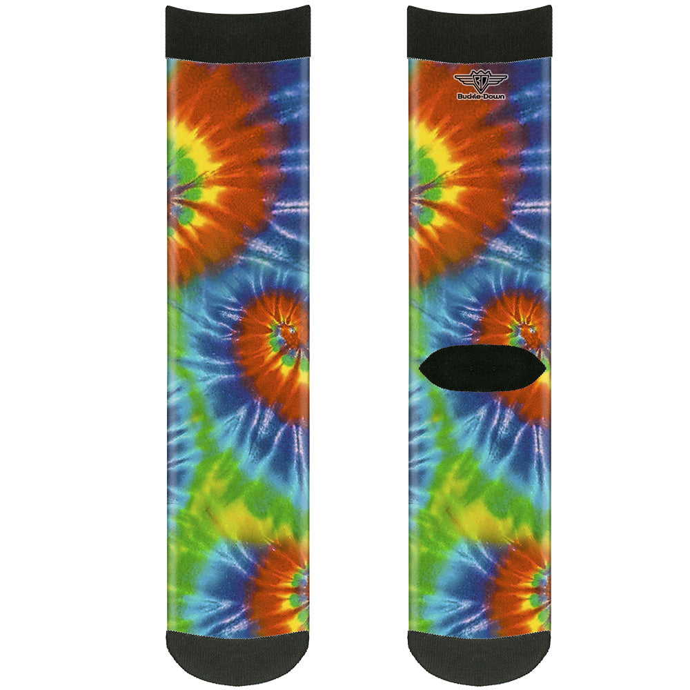 Sock Pair - Polyester - BD Tie Dye13 - CREW Socks Buckle-Down   