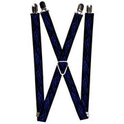 Suspenders - 1.0" - Flame Blue Suspenders Buckle-Down   